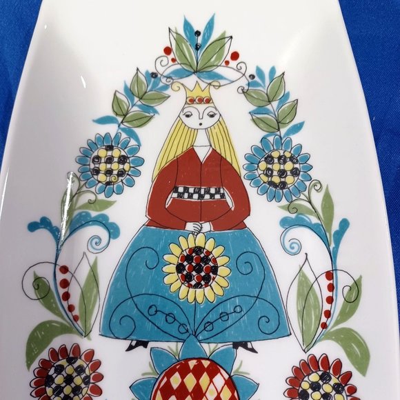 Norwegian Figgjo Flint Saga  Norsk FF Fairy Tale Long  Dish Plate Norway Vtg - Picture 3 of 9